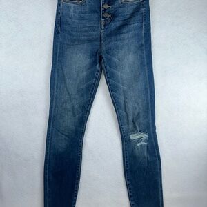 Liverpool Los Angeles Womens The High-Rise Ankle Skinny Jeans Stretch Denim Sz 0